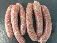 6 beef and onion sausages